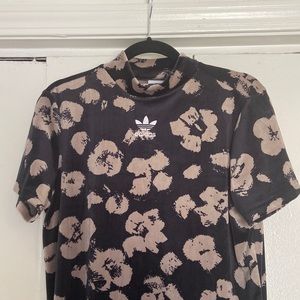 ADIDAS VELOUR MOCK NECK DRESS 🖤